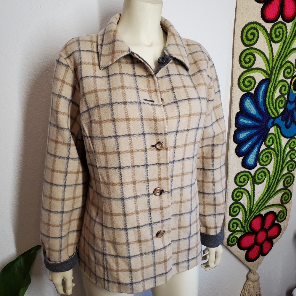 Pendleton Reversible Plaid Jacket Wool - image 2